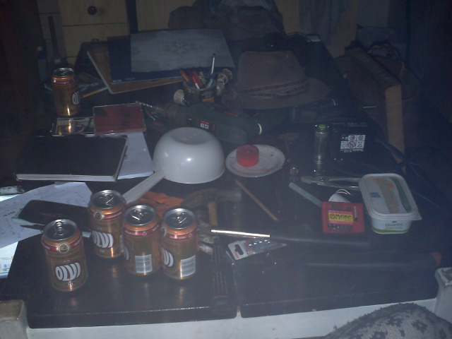 my kitchen table on a monday morning