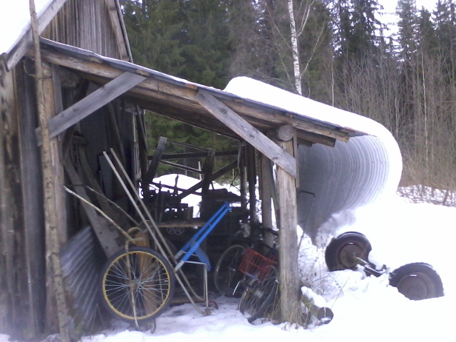 a natural snow sculpture