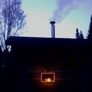Heating up the sauna