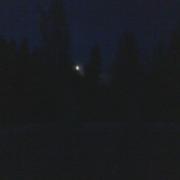 Midnight outdoor bathtub