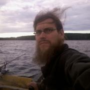 fishing on a windy evening